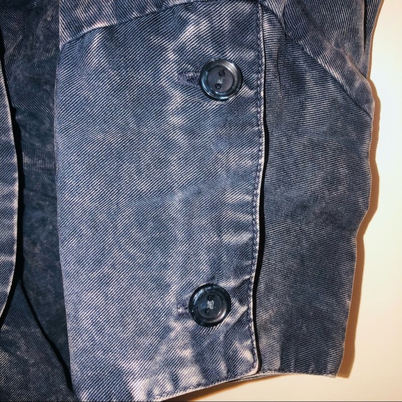 Young Fabulous & Broke Blue Tencel Shirt Dress Long Sleeve Size M - Picture 10 of 14